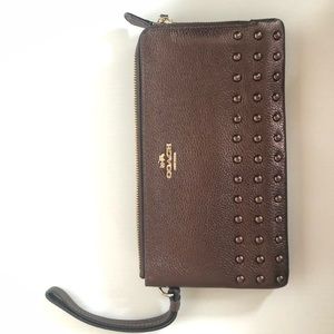 Chocolate Coach Wristlet